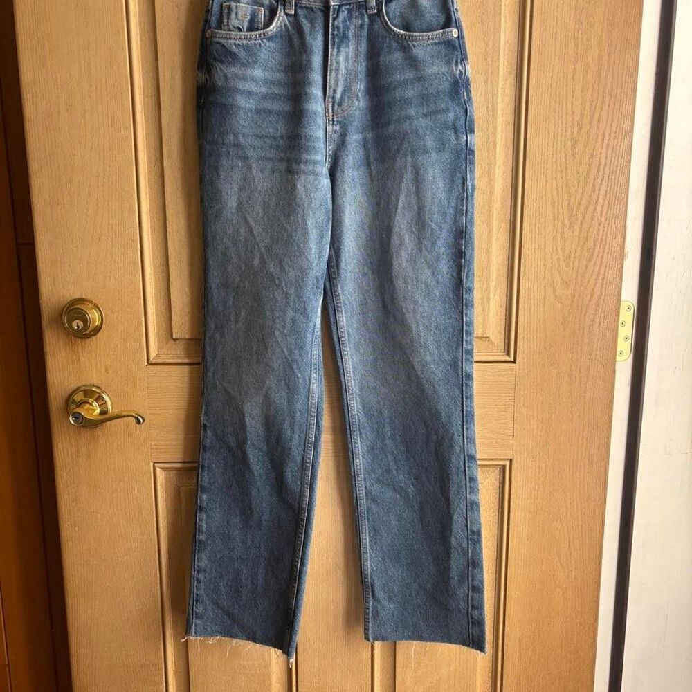 Zara Women's Blue and Navy Jeans